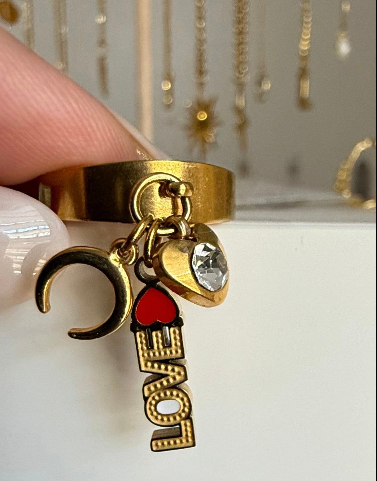 To the Moon and Back Ring