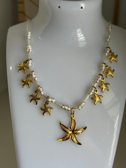Starfish White Necklace