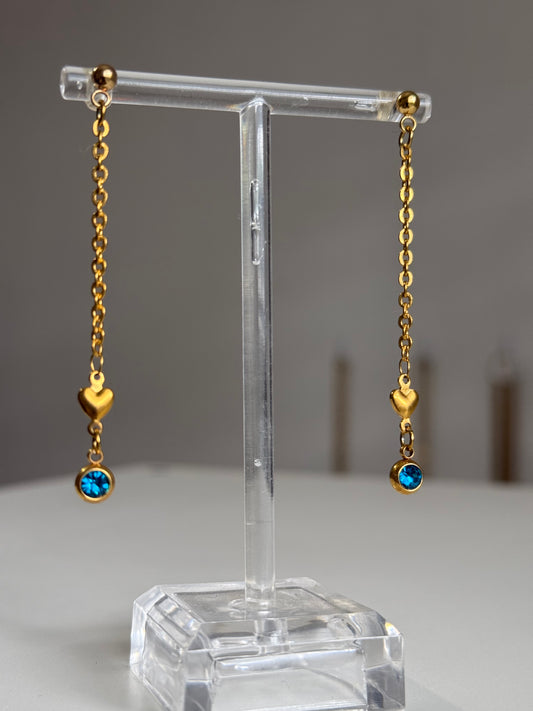 Blue Love Earrings