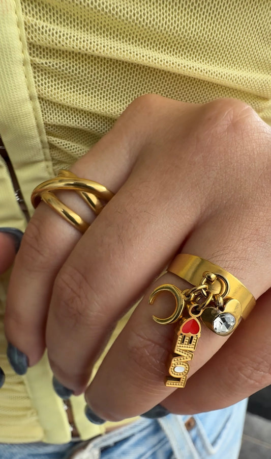 To the Moon and Back Ring