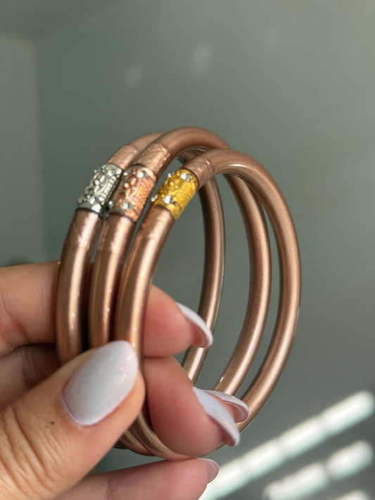 Rose Gold Jelly Bangle