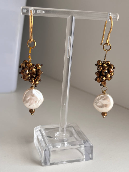 Fall Pearl Earrings