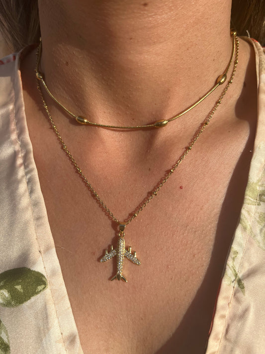 Plane Necklace